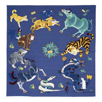 Japanese Fabric Gift Wrap/Scarf | Furoshiki | 70cm×70cm | Zodiac